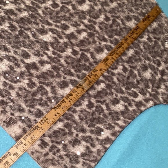 I.N.C International Concepts Leopard print sequenced v-neck pullover NEW size 3X - Picture 8 of 10